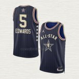 Maglia Anthony Edwards NO 5 Minnesota Timberwolves All Star 2024 Blu