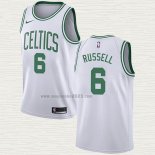 Maglia Bill Russell NO 6 Boston Celtics Association Bianco