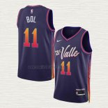 Maglia Bol Bol NO 11 Phoenix Suns Citta 2023-24 Viola