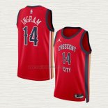 Maglia Brandon Ingram NO 14 New Orleans Pelicans Statement 2023-24 Rosso