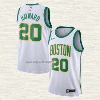 Maglia Gordon Hayward NO 20 Boston Celtics Citta Bianco