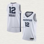 Maglia Ja Morant NO 12 Memphis Grizzlies Association 2022-23 Bianco