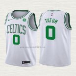 Maglia Jayson Tatum NO 0 Bambino Boston Celtics 2017-18 Bianco