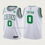 Maglia Jayson Tatum NO 0 Bambino Boston Celtics 2017-18 Bianco