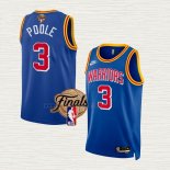 Maglia Jordan Poole NO 3 Golden State Warriors Classic 2022 NBA Finals Blu