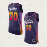 Maglia Jusuf Nurkic NO 20 Phoenix Suns Citta Autentico 2023-24 Viola