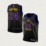 Maglia Kobe Bryant NO 24 Bambino Los Angeles Lakers Citta 2023-24 Nero