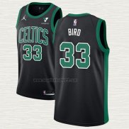 Maglia Larry Bird NO 33 Boston Celtics Statement 2021-22 Nero