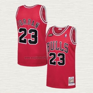 Maglia Michael Jordan NO 23 Chicago Bulls Mitchell & Ness NBA Final 1997-98 Rosso s