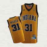 Maglia Reggie Miller NO 31 Indiana Pacers Throwback Giallo