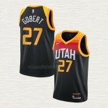 Maglia Rudy Gobert NO 27 Utah Jazz Citta 2020-21 Nero