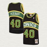 Maglia Shawn Kemp NO 40 Seattle SuperSonics Mitchell & Ness 1994-95 Nero