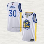 Maglia Stephen Curry NO 30 Golden State Warriors Association 2021-22 Bianco