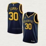 Maglia Stephen Curry NO 30 Golden State Warriors Statement 2022-23 Blu