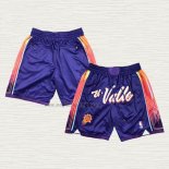 Pantaloncini Phoenix Suns Citta Just Don 2023-24 Viola