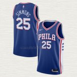 Maglia Ben Simmons NO 25 Philadelphia 76ers Icon 2020-21 Blu