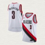 Maglia C.j. McCollum NO 3 Portland Trail Blazers Association 2020-21 Bianco