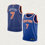 Maglia Carmelo Anthony NO 7 Bambino New York Knicks Icon Blu