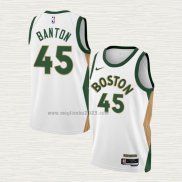 Maglia Dalano Banton NO 45 Boston Celtics Citta 2023-24 Bianco