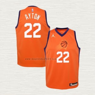 Maglia Deandre Ayton Bambino Phoenix Suns Statement 2020-21 Arancione