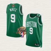 Maglia Derrick White NO 9 Boston Celtics Icon 2022 NBA Finals Verde