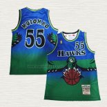 Maglia Dikembe Mutombo NO 55 Atlanta Hawks Mitchell & Ness 1996-97 Verde