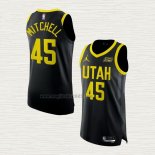 Maglia Donovan Mitchell NO 45 Utah Jazz Statement Autentico 2022-23 Nero