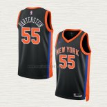 Maglia Isaiah Hartenstein NO 55 New York Knicks Citta 2022-23 Nero
