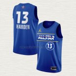 Maglia James Harden NO 13 Brooklyn Nets All Star 2021 Blu
