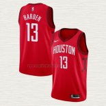 Maglia James Harden NO 13 Houston Rockets Earned Rosso