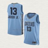 Maglia Jaren Jackson JR. NO 13 Memphis Grizzlies Statement 2022-23 Blu