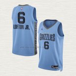 Maglia Kenneth Lofton JR. NO 6 Memphis Grizzlies Statement 2022-23 Blu