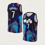 Maglia Kevin Durant NO 7 Brooklyn Nets Citta 2023-24 Nero