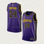 Maglia Kobe Bryant NO 24 Los Angeles Lakers Statement 2022-23 Viola