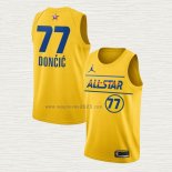 Maglia Luka Doncic NO 77 Dallas Mavericks All Star 2021 Or