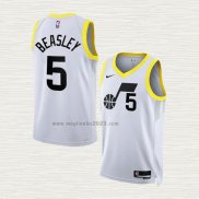 Maglia Malik Beasley NO 5 Utah Jazz Association 2022-23 Bianco