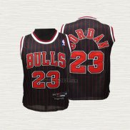 Maglia Michael Jordan NO 23 Bambino Chicago Bulls Nero