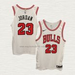 Maglia Michael Jordan NO 23 Chicago Bulls Association Autentico Bianco