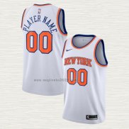 Maglia New York Knicks Personalizzate Association 2020-21 Bianco