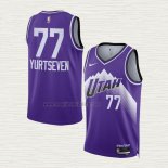 Maglia Omer Yurtseven NO 77 Utah Jazz Citta 2023-24 Viola