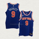 Maglia RJ Barrett NO 9 New York Knicks Icon Autentico Blu