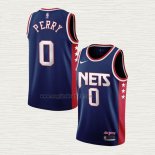Maglia Reggie Perry NO 0 Brooklyn Nets Citta 2021-22 Blu