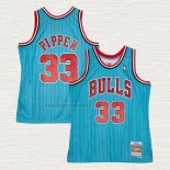 Maglia Scottie Pippen NO 33 Chicago Bulls Mitchell & Ness 1995-96 Blu