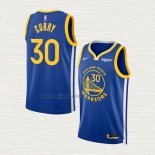 Maglia Stephen Curry NO 30 Golden State Warriors Icon 2022-23 Blu